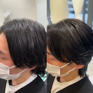 メンズ センターパート 川島爽楽のヘアスタイル