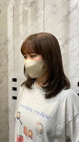 ミディアム マツザキ マナトのヘアスタイル