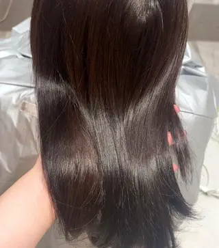 セミロング カラー ヘアアレンジ 内田 志乃のヘアスタイル