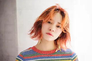 ミディアム カラー 水口 英里のヘアスタイル