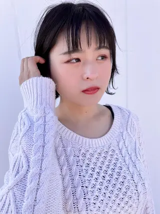 ミディアム 韓国ヘア⭐️石原 宏武⭐️のヘアスタイル