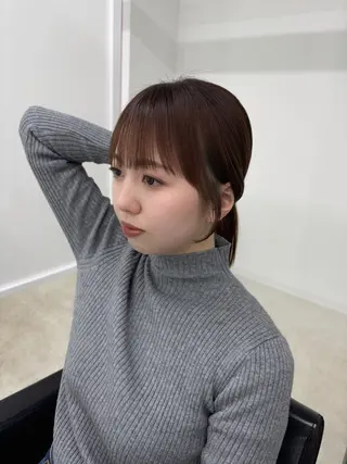 ミディアム カラー 冨木 雄斗のヘアスタイル