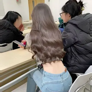 ロング カラー パーマ ヘアアレンジ メンズ 髪質改善/レイヤー ダブルカラー塚本耀のヘアスタイル