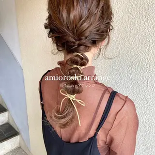 セミロング ヘアアレンジ mai 🎀 / ガーリーヘア ♡のヘアスタイル