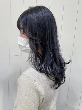 ロング カラー パーマ ヘアアレンジ ITbyALBUM 中野店のヘアスタイル