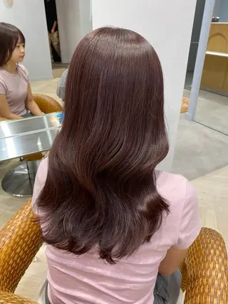 ロング カラー Tierra 原宿所属・関 日葉里のヘアスタイル