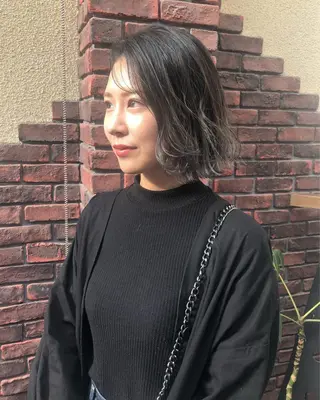 ミディアム カラー nakahara madokaのヘアスタイル
