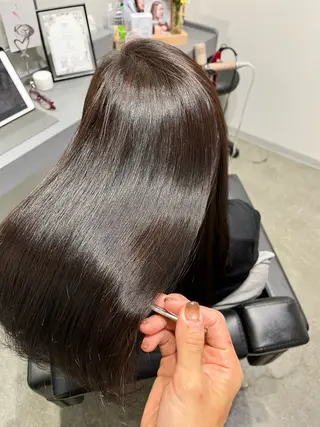セミロング 堀越 エリのヘアスタイル
