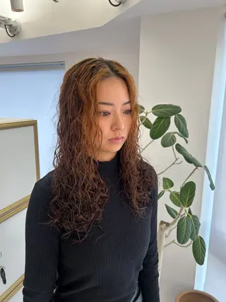 ロング パーマ 🍓似合わせカット× パーマ／矢木🍓のヘアスタイル