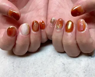 ネイル ネイルリボン 受付スタッフのネイルデザイン