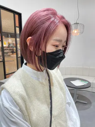 ショート カラー ヘアアレンジ 小倉 愛里のヘアスタイル