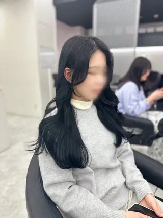 ロング カラー パーマ ヘアアレンジ メンズ キッズ ♥️韓国ヘア レイヤー♥️ゆりのヘアスタイル