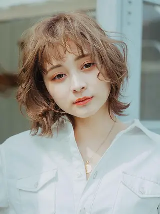 ショート パーマ 谷 健吾のヘアスタイル