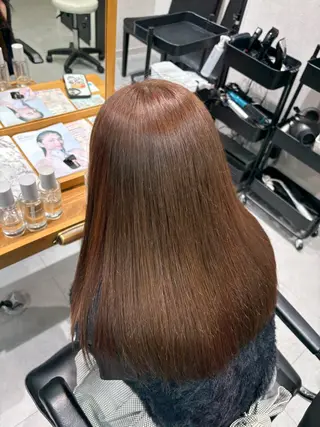 セミロング カラーモデル募集 ✨🤍モモハ🤍✨のヘアスタイル