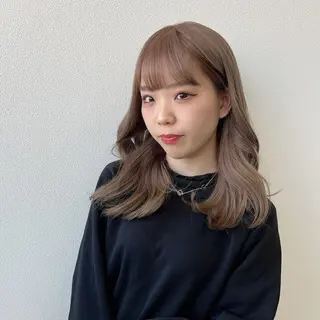 ロング カラー RIENS xreaのヘアスタイル