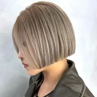 ミディアム カラー ハイトーン/複雑履歴 名古屋/FUTOのヘアスタイル