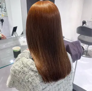 セミロング カラー 🫧うる艶トレンド 🫧透明感カラーのヘアスタイル