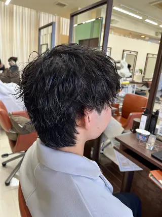 ショート パーマ メンズ AROH  men's cut&men's perm 船橋店所属・🧊メンズ特化🧊 高木航希のヘアスタイル