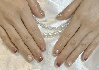 ネイル RAFFINE 月🦋🩵のネイルデザイン