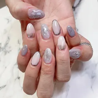 ロング カラー ネイル Q Free nailsのネイルデザイン