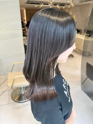 ミディアム 地毛風縮毛矯正/ コウノリナのヘアスタイル