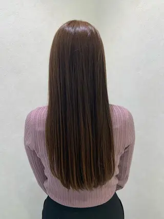 ロング カラー ハイトーンカラー🤍 山下 優華のヘアスタイル