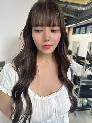 ロング Rico / bob/グレージュのヘアスタイル