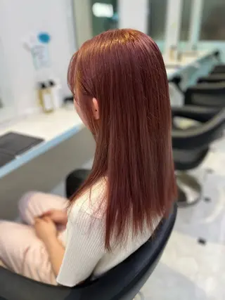 セミロング カラー ヘアアレンジ 愛されカラー🩷 はるなのヘアスタイル