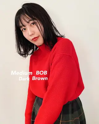 ミディアム カラー salon AKIRA所属・市川 千夏のヘアスタイル