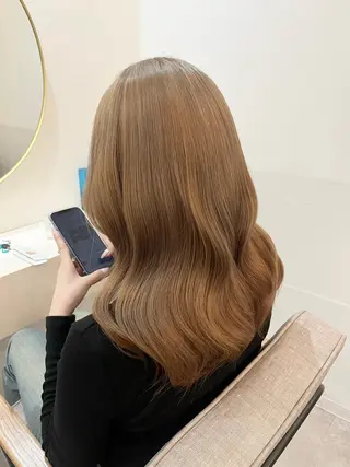 セミロング カラー 🦋Yui🦋透明感 /艶髪/メンズカットのヘアスタイル