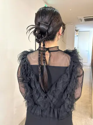 ヘアアレンジ mizuki/ピンク ベージュ.レイヤーのヘアスタイル