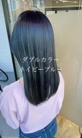 ロング カラー ハイトーン/カラー/ 用賀/稲若健太郎のヘアスタイル