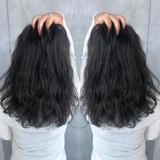 セミロング カラー ♡美髪•艶髪♡砂川 なつきのヘアスタイル