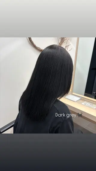 セミロング カラー 田邊 希空のヘアスタイル