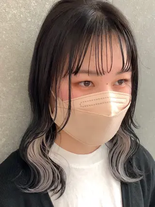 ミディアム カラー 韓国ヘア/艶カラー /田中悠佑のヘアスタイル