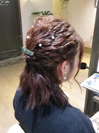 ミディアム ヘアアレンジ MODE K's塚口 かどやのヘアスタイル