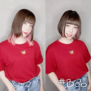 ショート カラー 韓国×髪質改善💊 似合わせ/武田涼のヘアスタイル