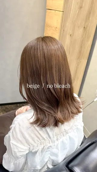 ミディアム カラー 透明感カラー/パーマ 🌀アオノのヘアスタイル