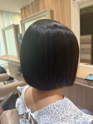 ショート パーマ 韓国ヘアメイク🎀/ 縮毛矯正✨山本媛香のヘアスタイル