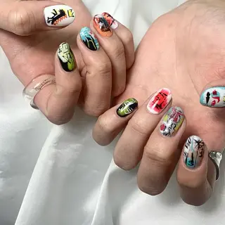 ネイル kana/モード ・グランジ໒꒱のネイルデザイン