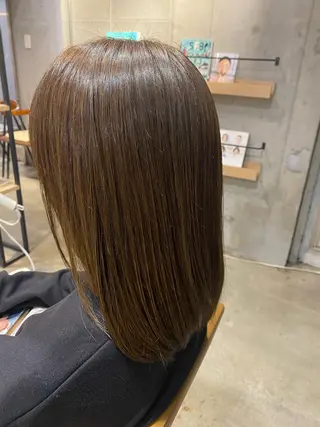ミディアム 海外風レイヤー🥥 NANAのヘアスタイル