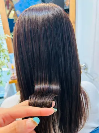 ミディアム うる艶×韓国hair 【아스카🌸アスカ】のヘアスタイル