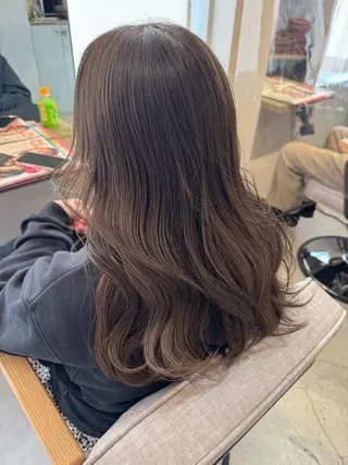 セミロング カラー 髪質改善✨️透明感カ ラー✧*。山下さいみのヘアスタイル