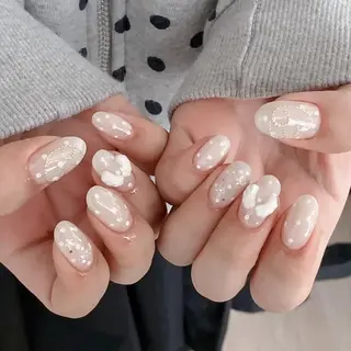 ネイル By moonネイル 🌷ワンホン/韓国風のネイルデザイン