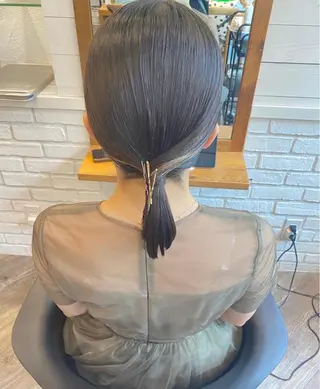 ミディアム ヘアアレンジ 🌟アレンジが似合う カラー🌟Rumiのヘアスタイル