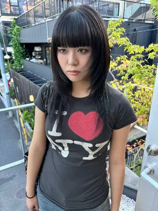 ミディアム カラー yuuna/ ハッシュカット🎀のヘアスタイル