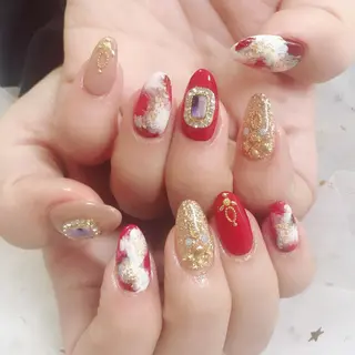 カラー ネイル Q Free nailsのネイルデザイン