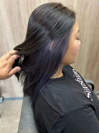 ミディアム カラー 磯田 拳のヘアスタイル