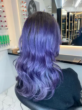 セミロング カラー 魅力引き出しヘア🐾 るくものヘアスタイル