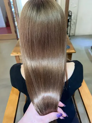 ロング カラー ブリーチなしカラー 🌿‬脇黒丸 彩のヘアスタイル